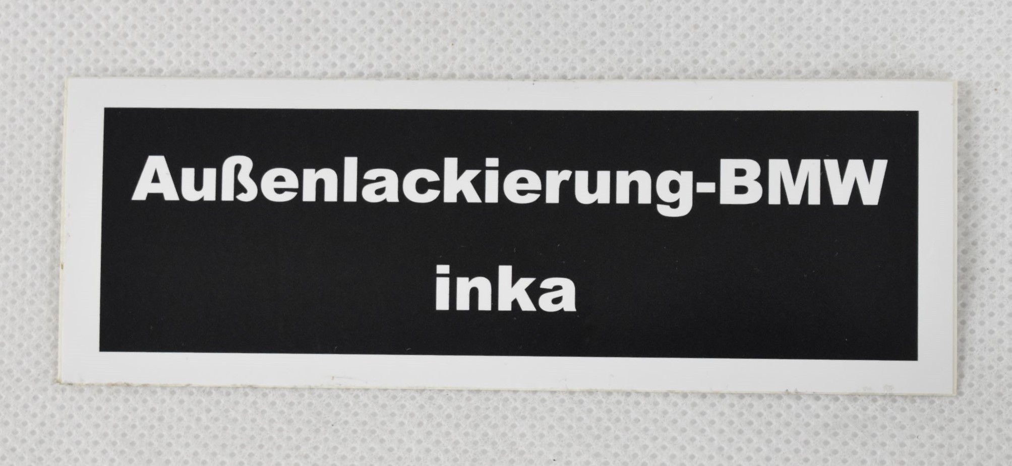Sticker exterior paint inka color code 022 BMW E24 628 CSi - M635 CSi CS-20E24