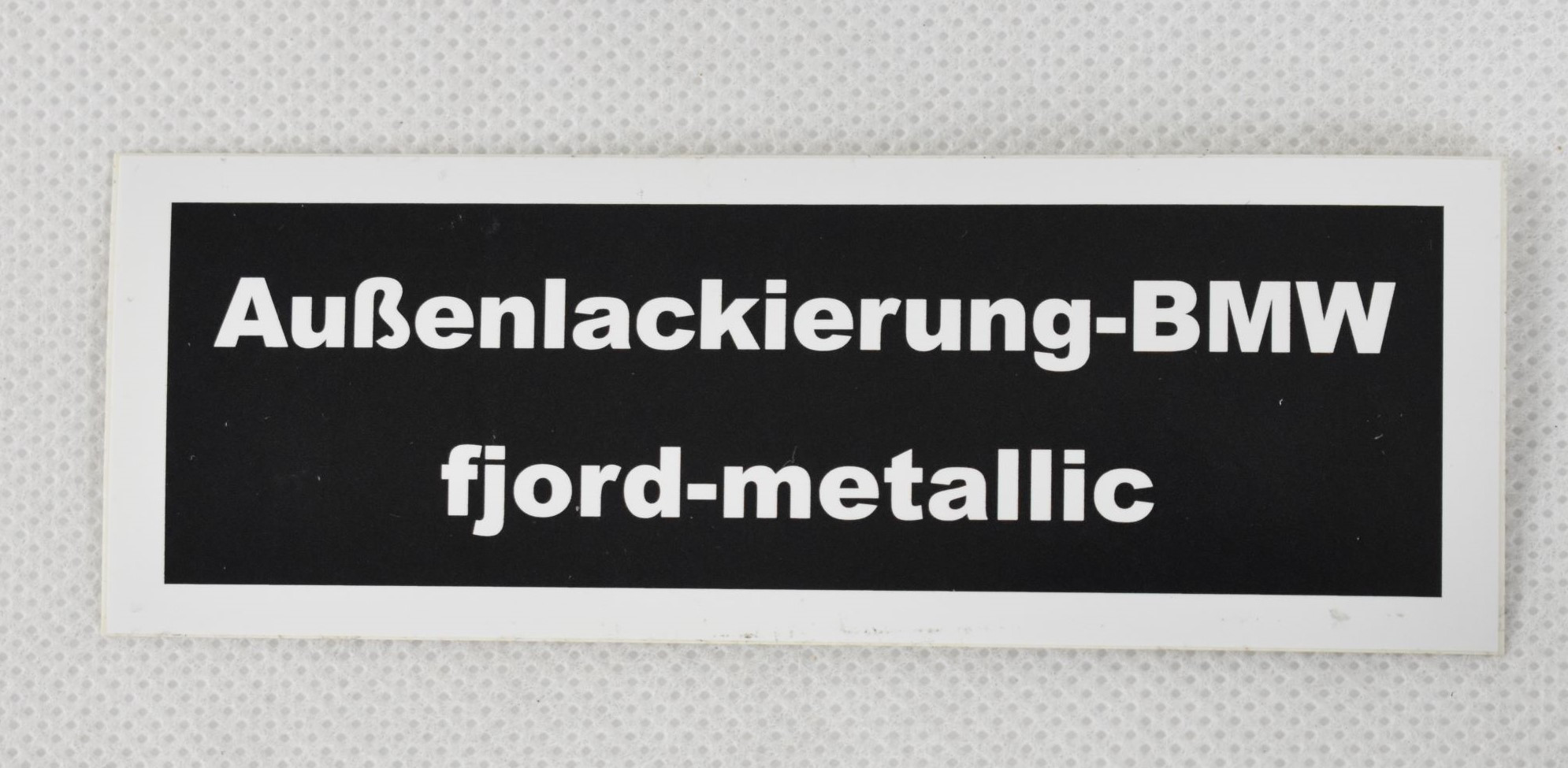 Sticker exterior paint fjord metallic color code 037 BMW 2000 C / CA / CS CS-16NKC
