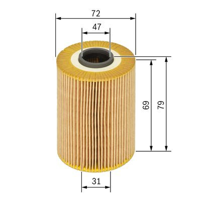 oil filter for BMW E46 316i - 318 Ci CS-501676E46