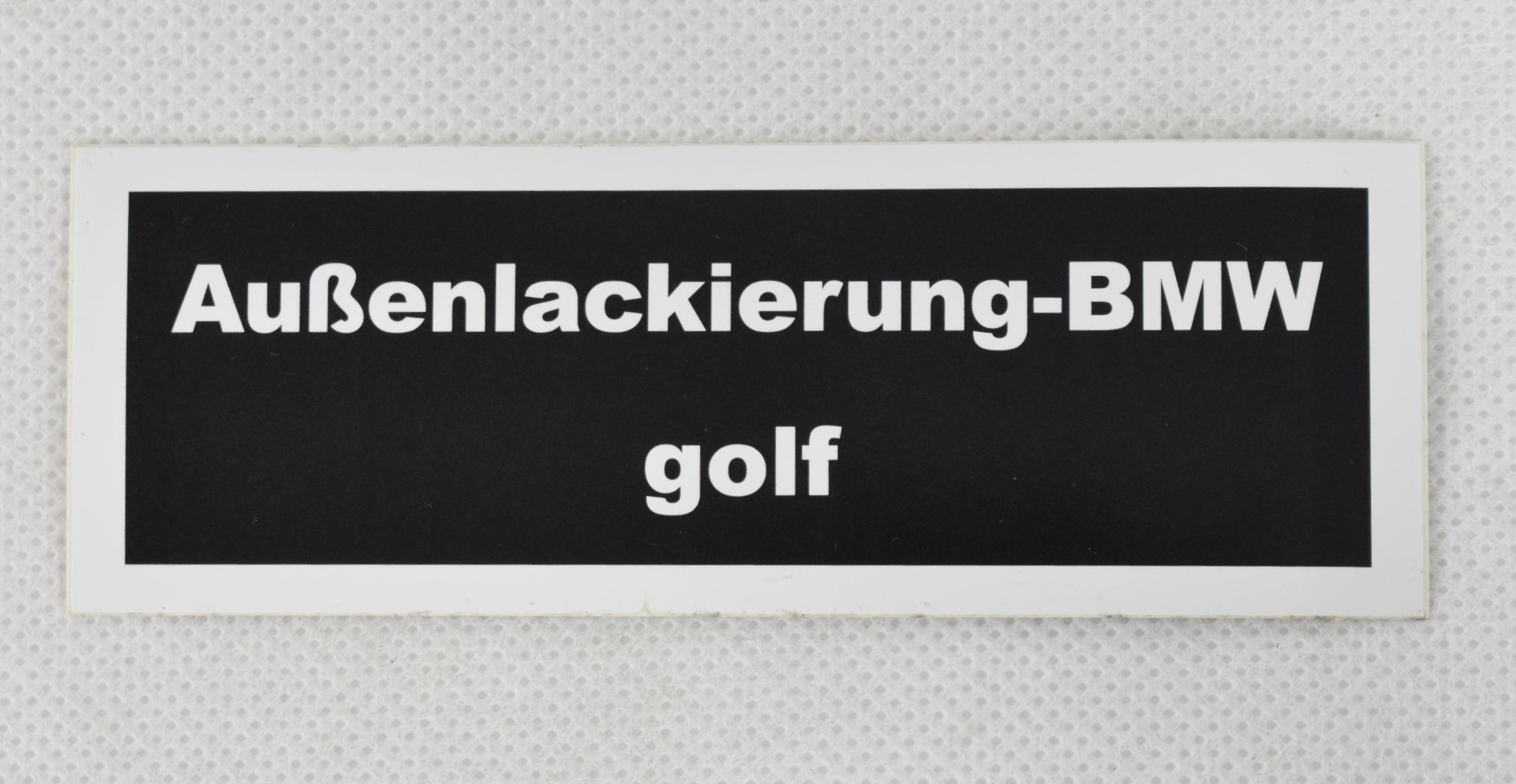 Sticker exterior paint golf color code 070 BMW E24 628 CSi - M635 CSi CS-14E24
