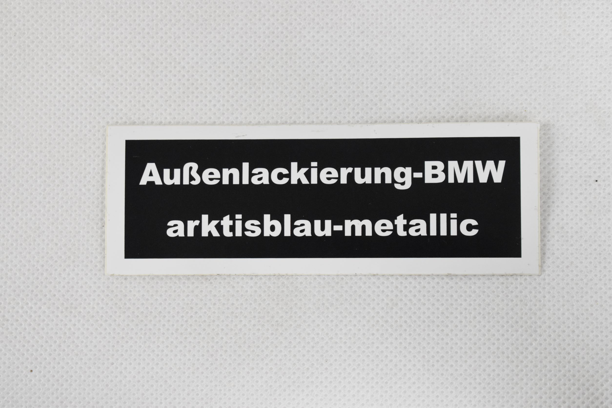 Sticker exterior paint arctic blue metallic color code 045 BMW 2000 C / CA / CS CS-15NKC