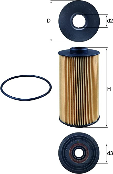 Oil filter for Alpina B10 E34 4.0 & 4.6 CS-435101alpE34
