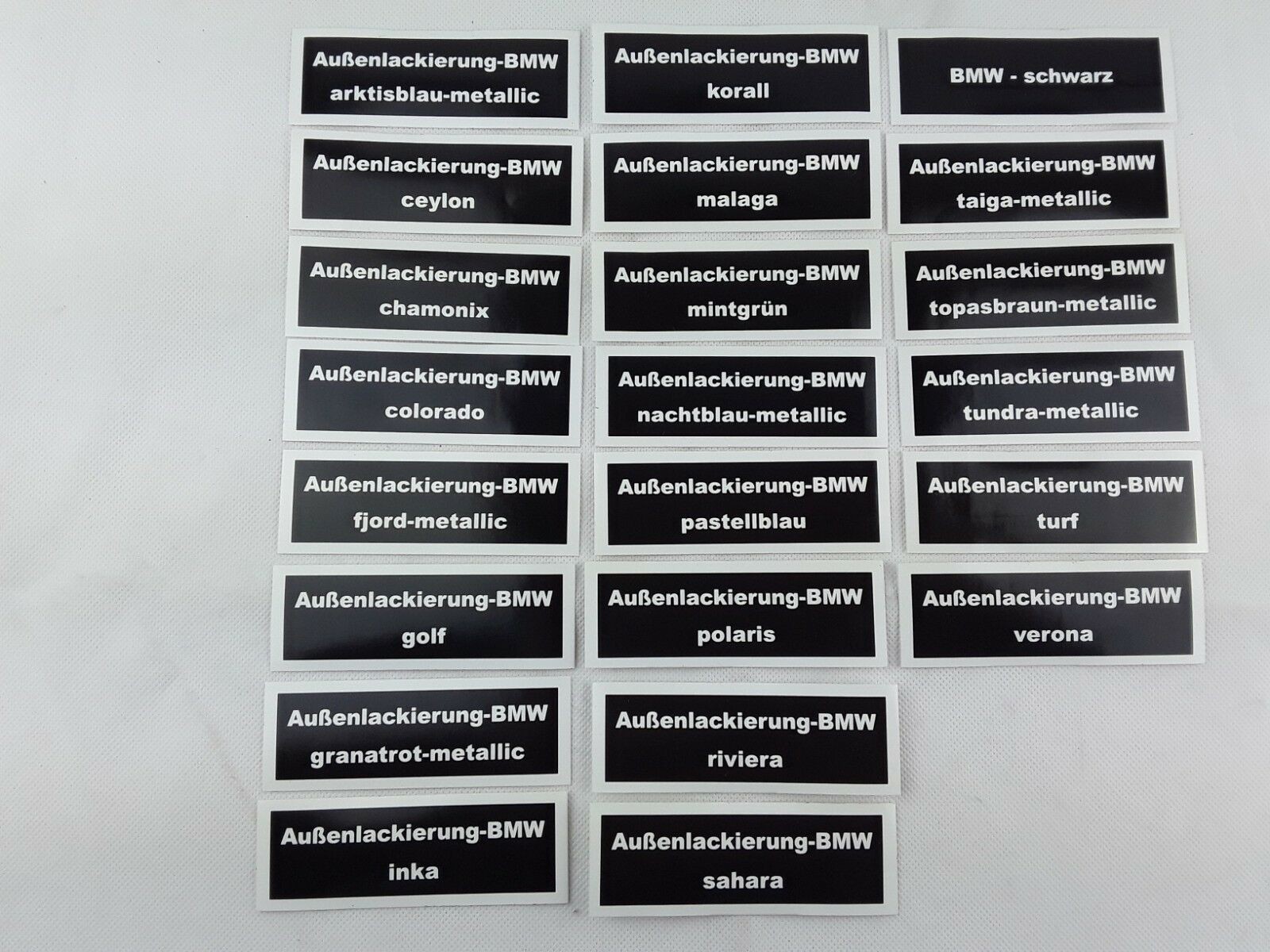 Sticker exterior paint golf color code 070 BMW E24 628 CSi - M635 CSi CS-14E24