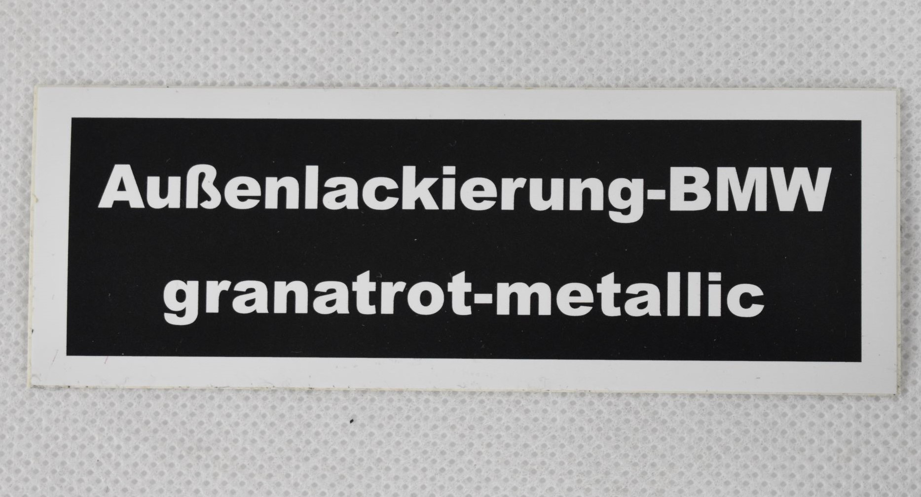 Sticker exterior paint garnet red metallic color code 025 BMW E23 728 - 745i CS-03E23