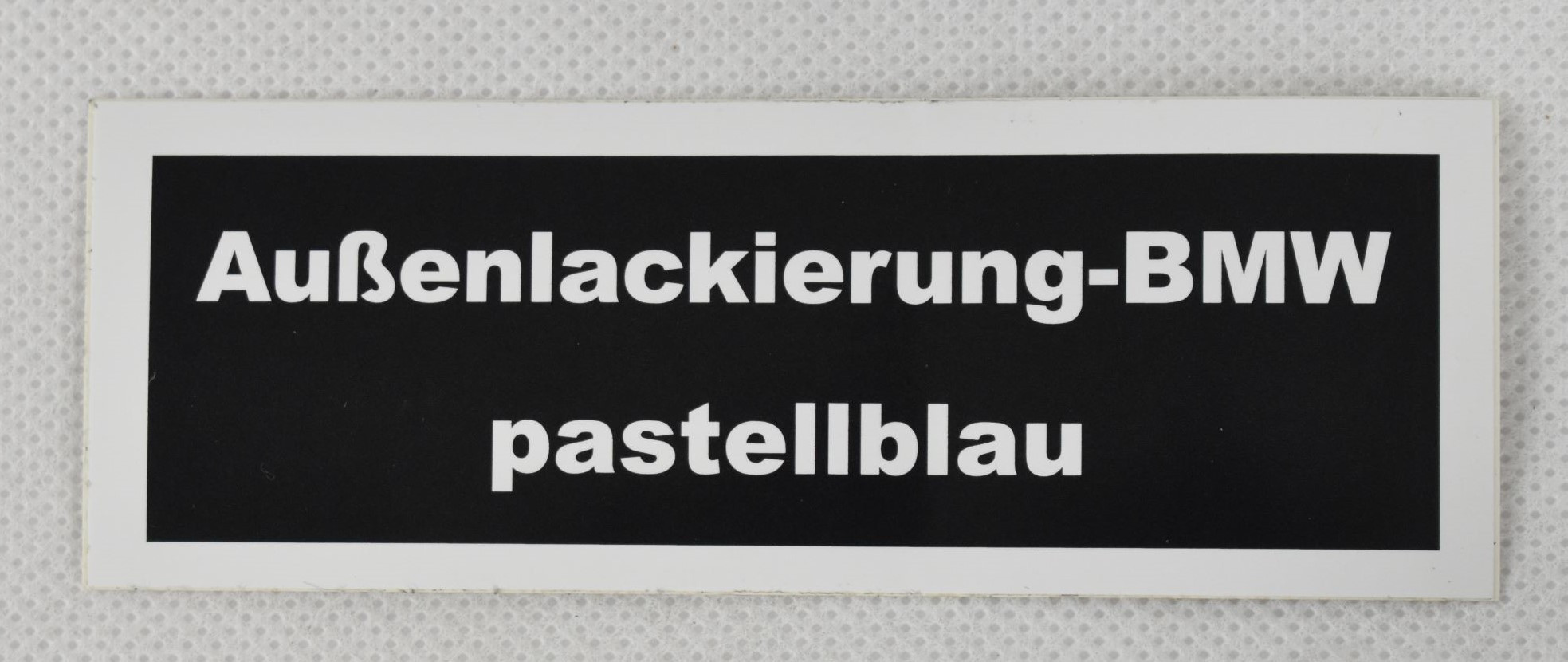 Sticker exterior paint pastel blue color code 044 BWM E24 628 CSi - M635 CSi CS-11E24
