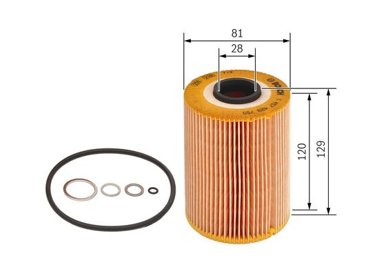 Oil filter for BMW E34 530i, 535i & M5 CS-267268E34