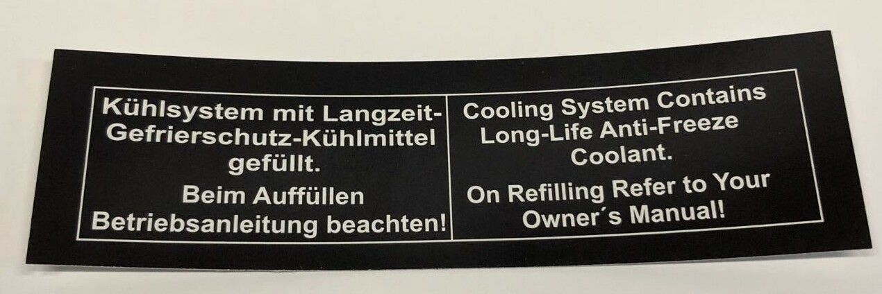 Sticker coolant with long-term freeze protection BMW 2000 C, CA, CS CS-30NKC