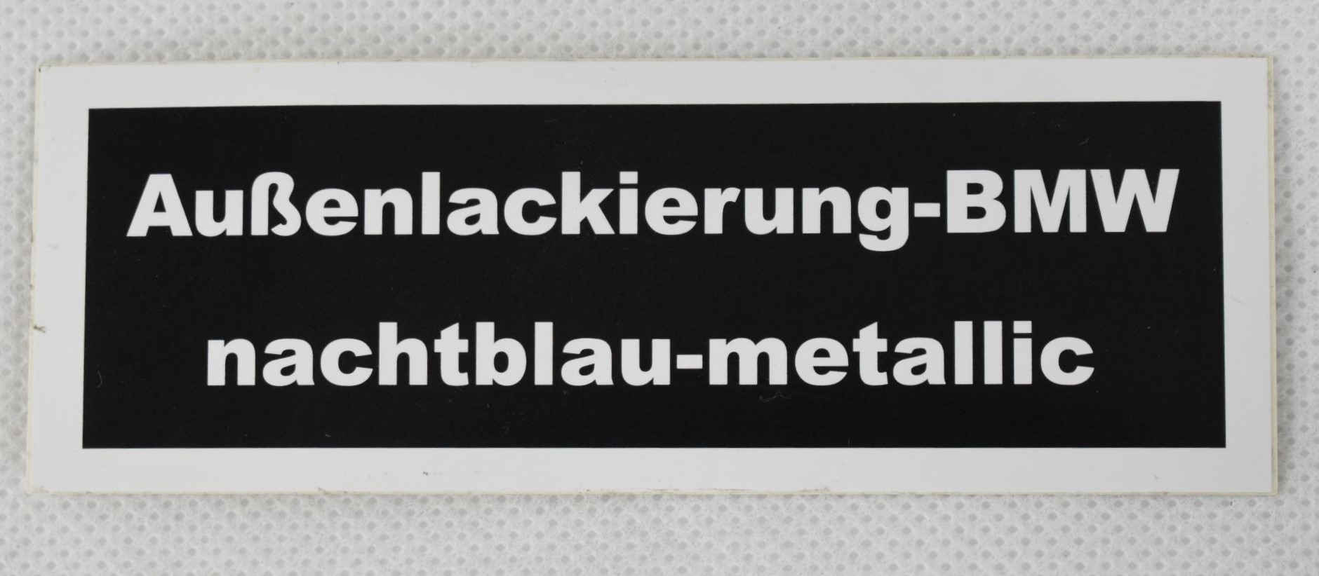 Sticker exterior paint night blue metallic color code 040 BMW E23 728 - 745i CS-07E23