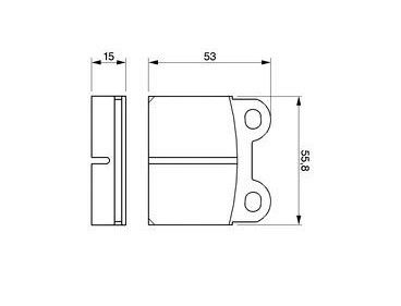 Brake pad set rear axle BMW E3 2500 - 3,3 Li CS-159265E3