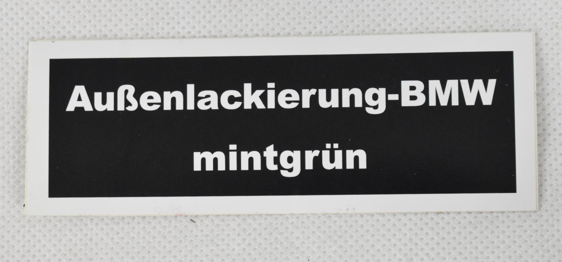 Sticker exterior paint mint green color code 079 BMW E24 628 CSi - M635 CSi CS-09E24