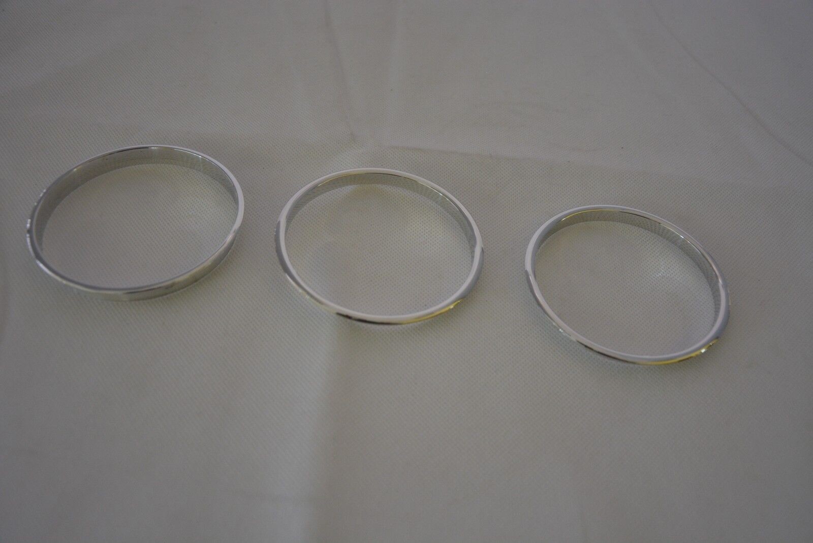 Speedometer rings shiny chrome BMW E10 / E6 1502 - 2002 tii until year 1973 CS-006