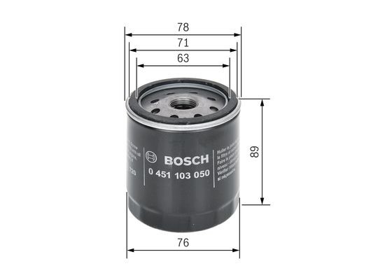 Oil filter for BMW E12 518 - 520i CS-250534E12
