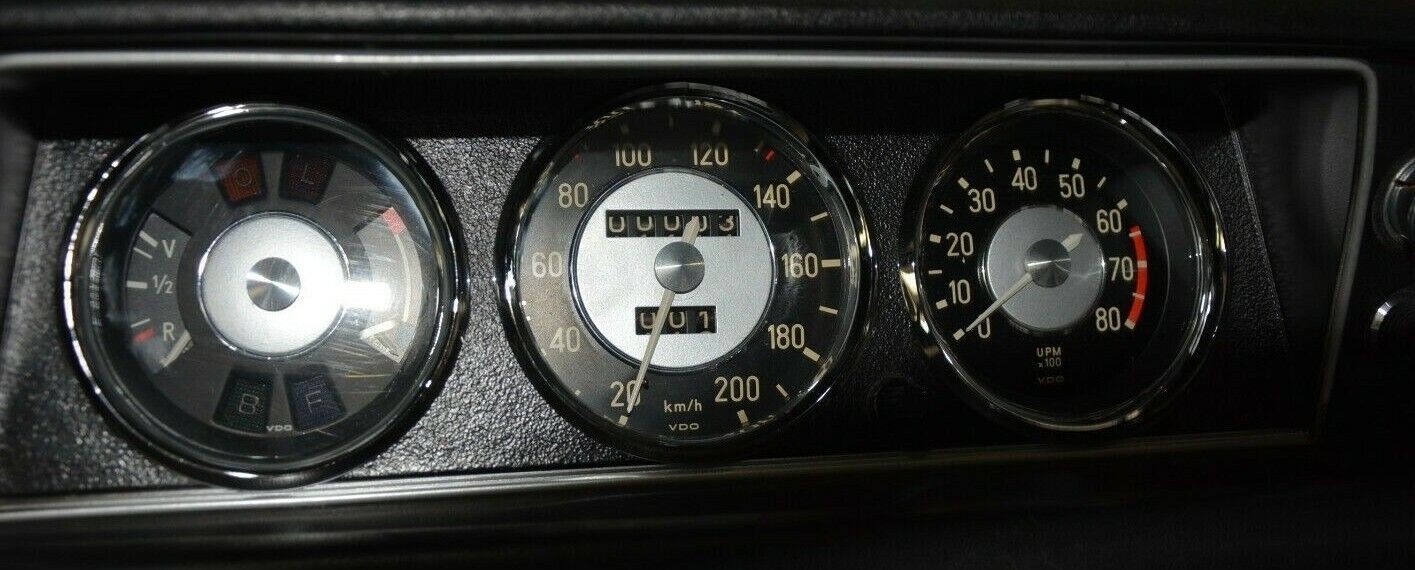 Speedometer rings shiny chrome BMW E10 / E6 1502 - 2002 tii until year 1973 CS-006