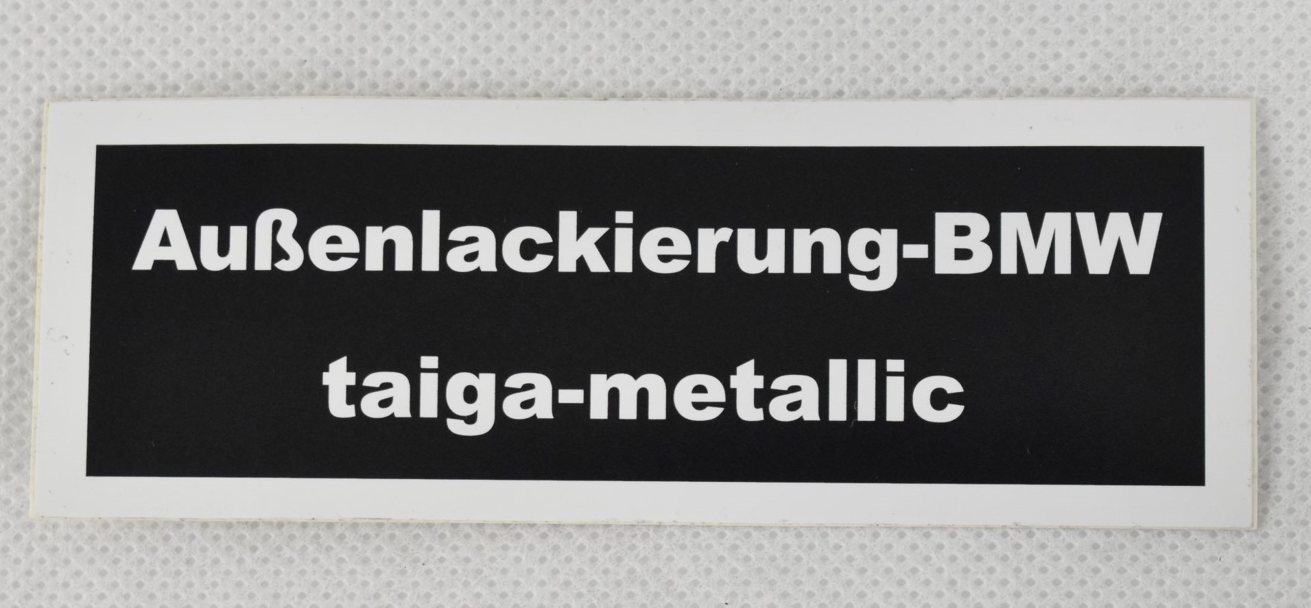 Sticker exterior paint taiga metallic color code 072 BMW E23 728 - 745i CS-19E23