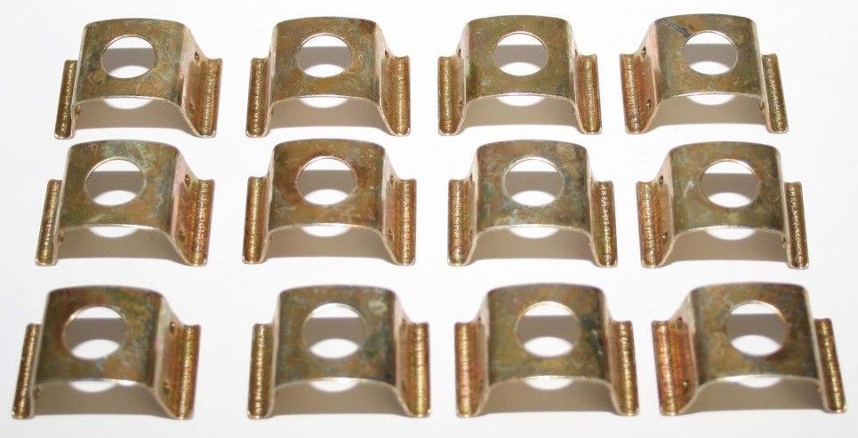 Set of clips (12 pieces) yellow chromated BMW E3 2500 - 3,3 Li CS-163600E3